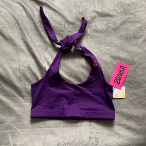 Zumba fitness halter sports bra